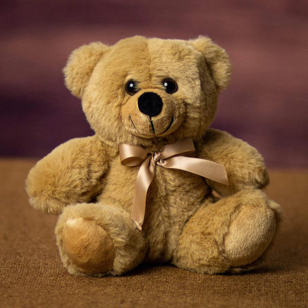 Days Flowers Florida: Soft beige hypoallergenic plush bear. Best-selling size for floral arrangements and gifts delivery in Ocala, Florida.