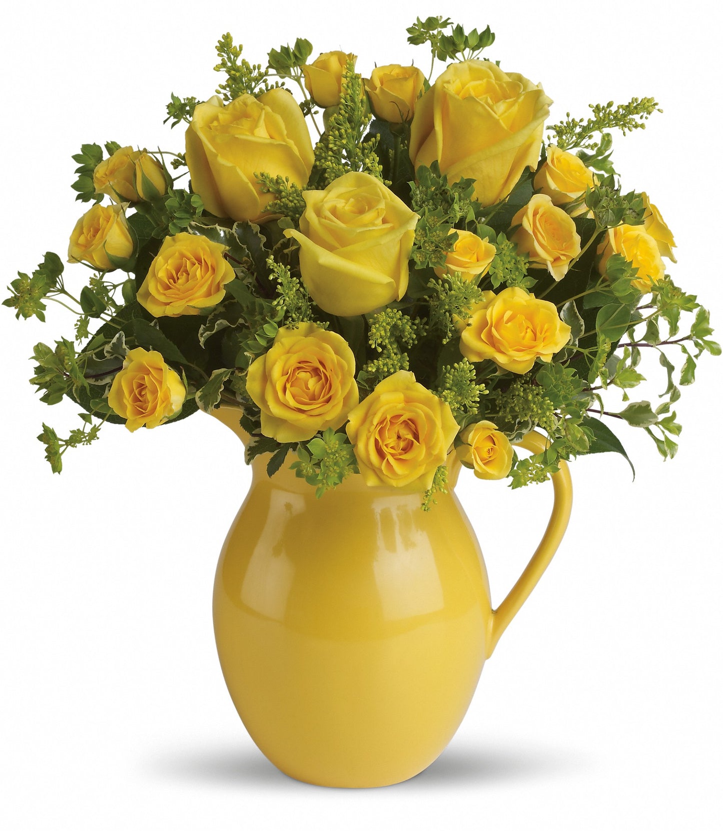 Sunny Day Pitcher of Roses