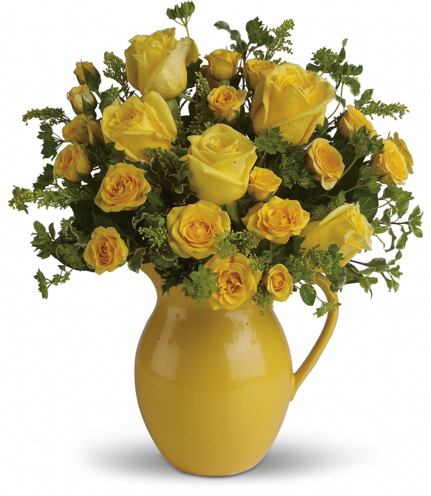 Sunny Day Pitcher of Roses
