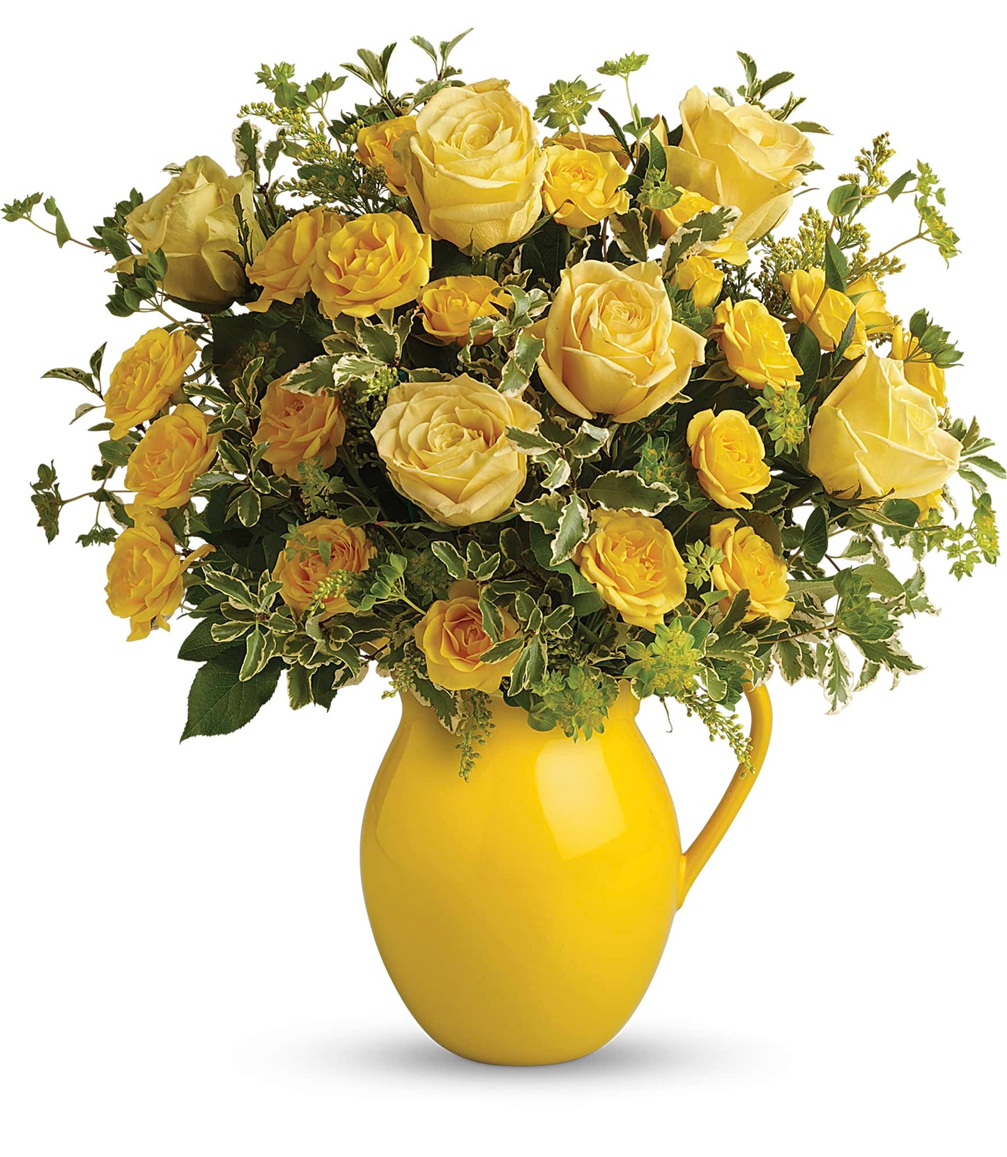 Sunny Day Pitcher of Roses