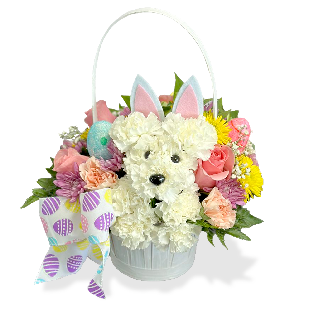 Floral Easter Puppy