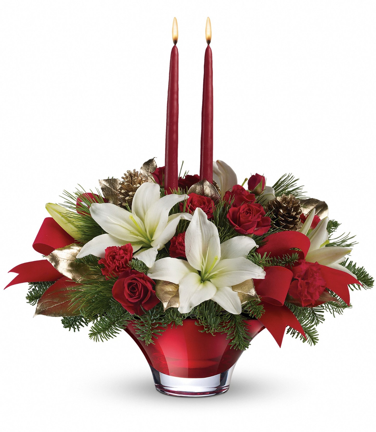 Crimson Glow Centerpiece