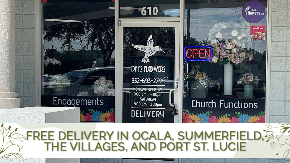 Free Delivery in Ocala, Summerfield, The Villages, and Port St. Lucie