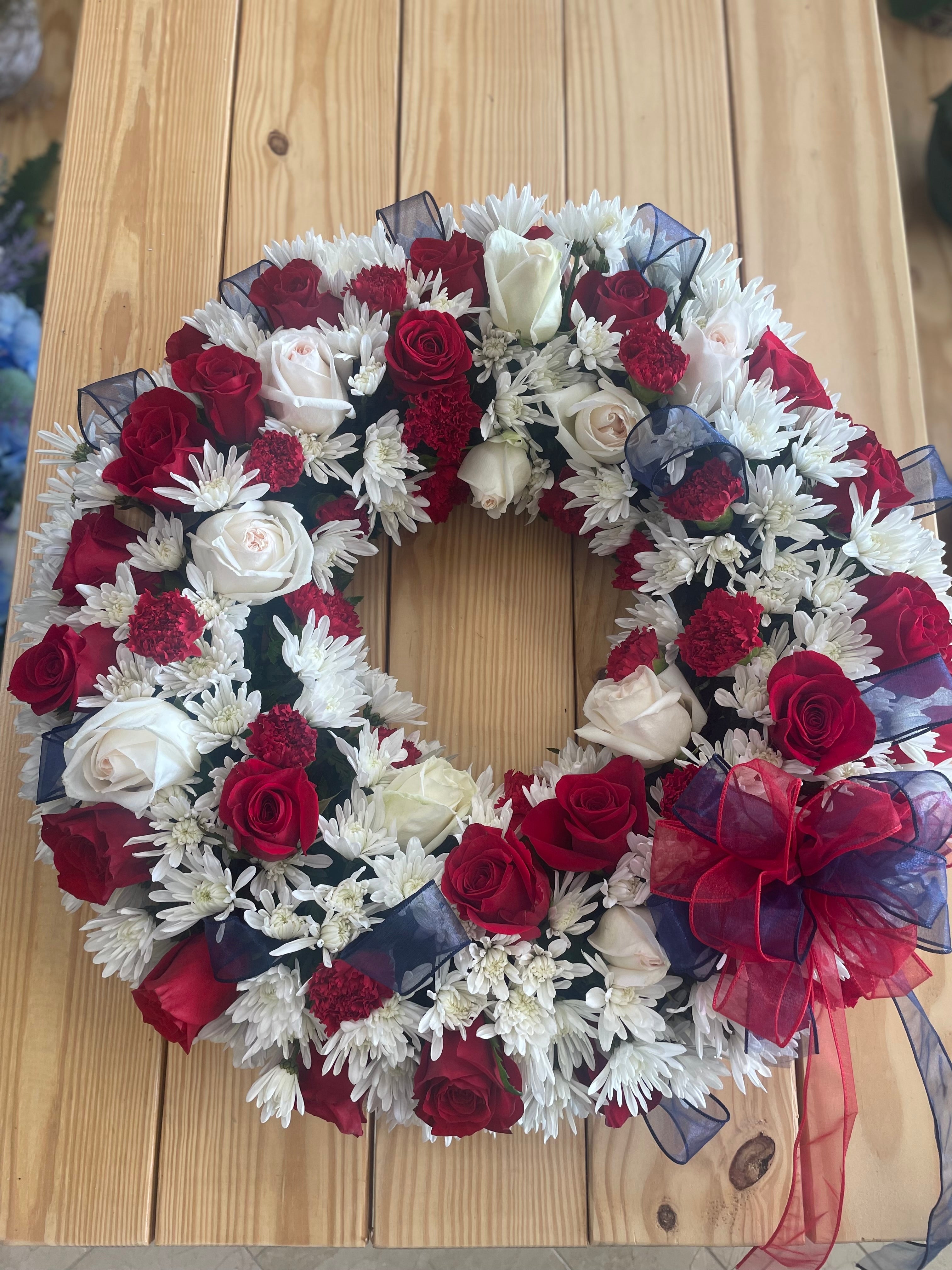 red-white-and-blue-standing-wreath