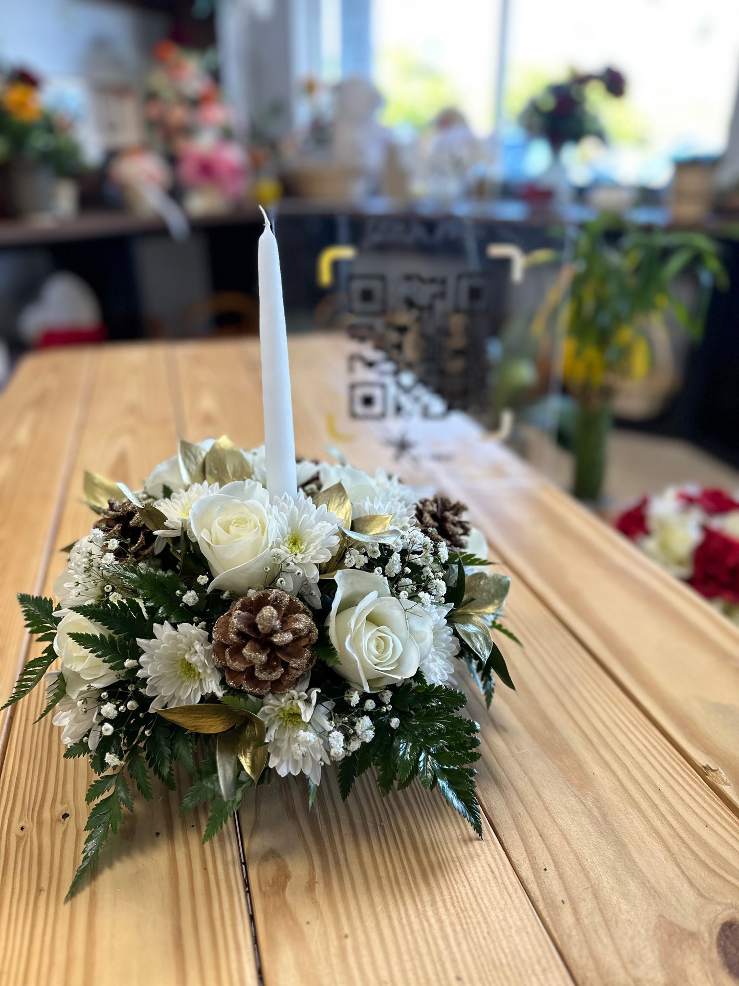 Midnight whisper centerpiece