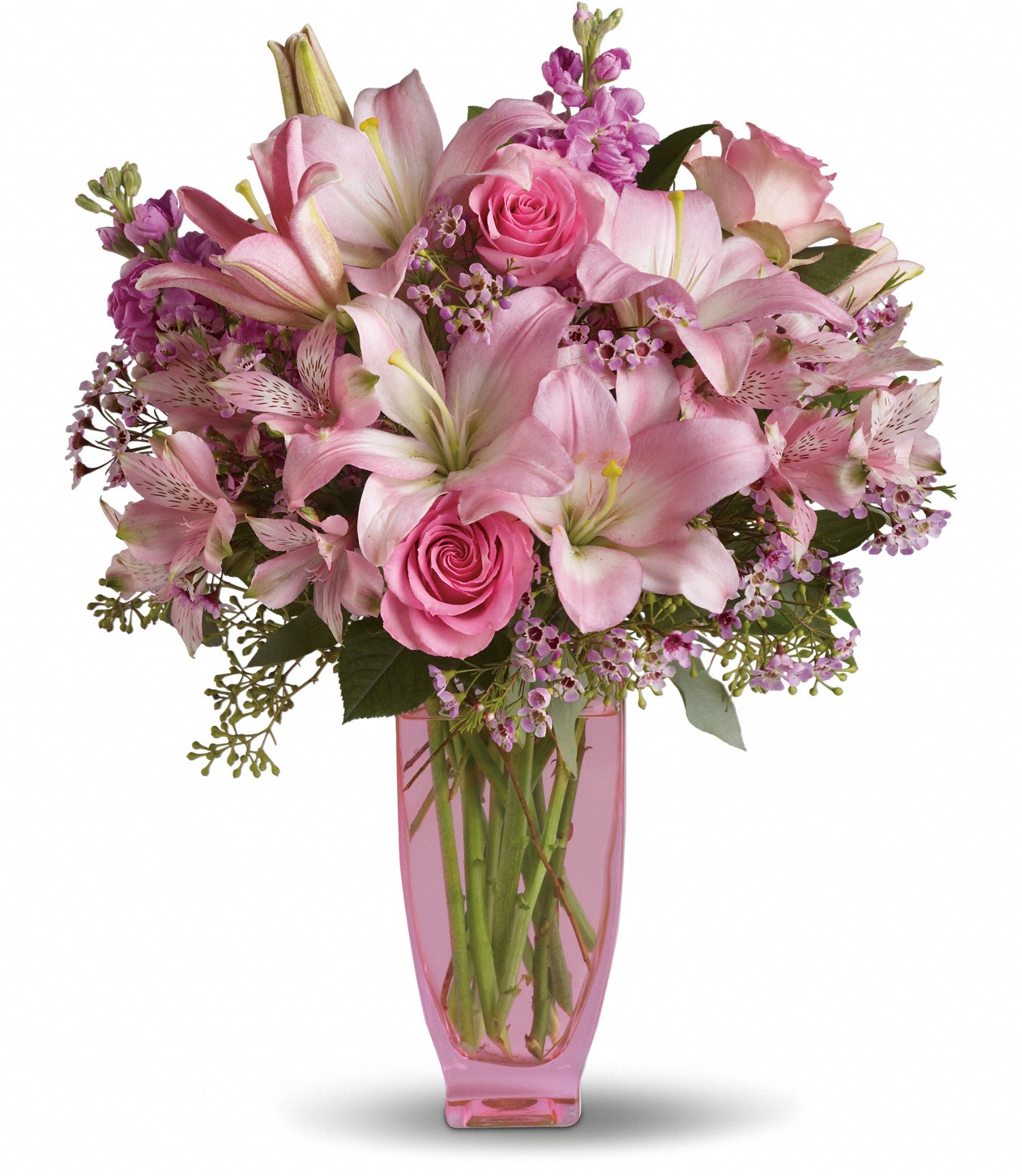 pink-pink-bouquet-with-pink-roses