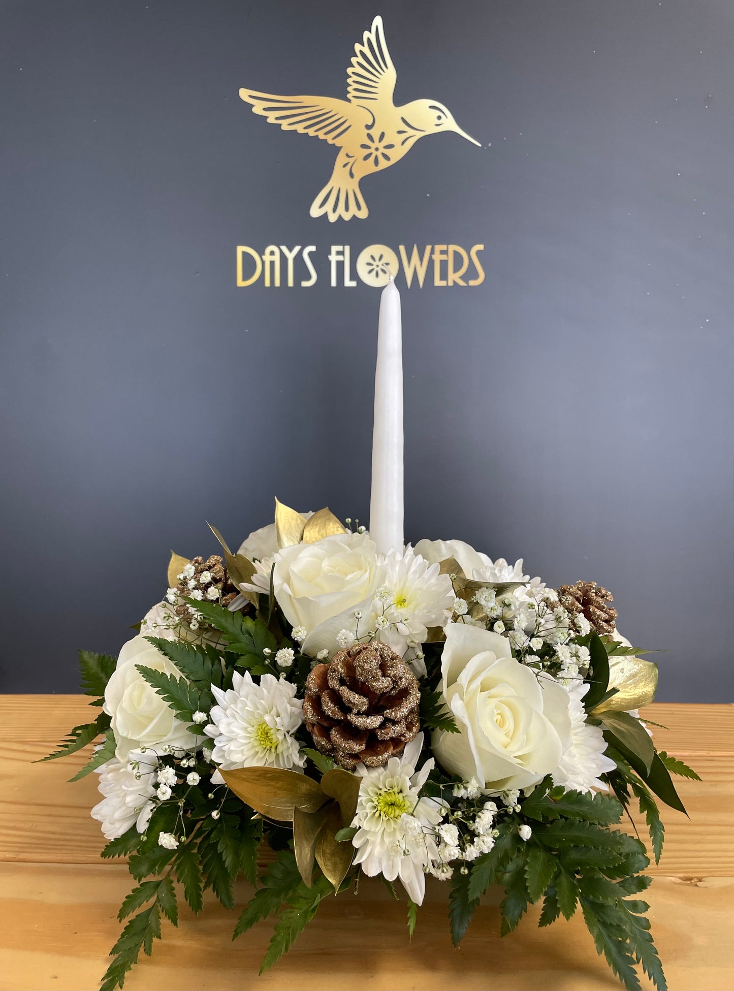 Midnight whisper centerpiece