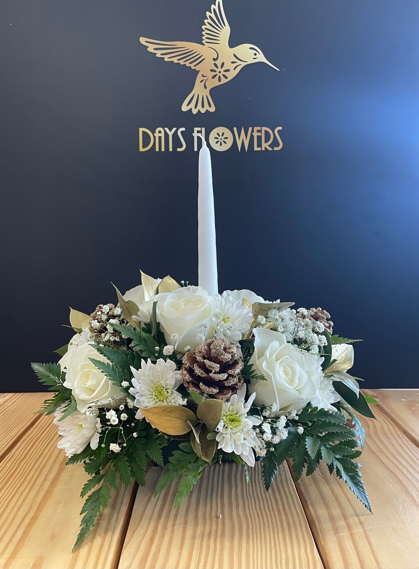 Midnight whisper centerpiece