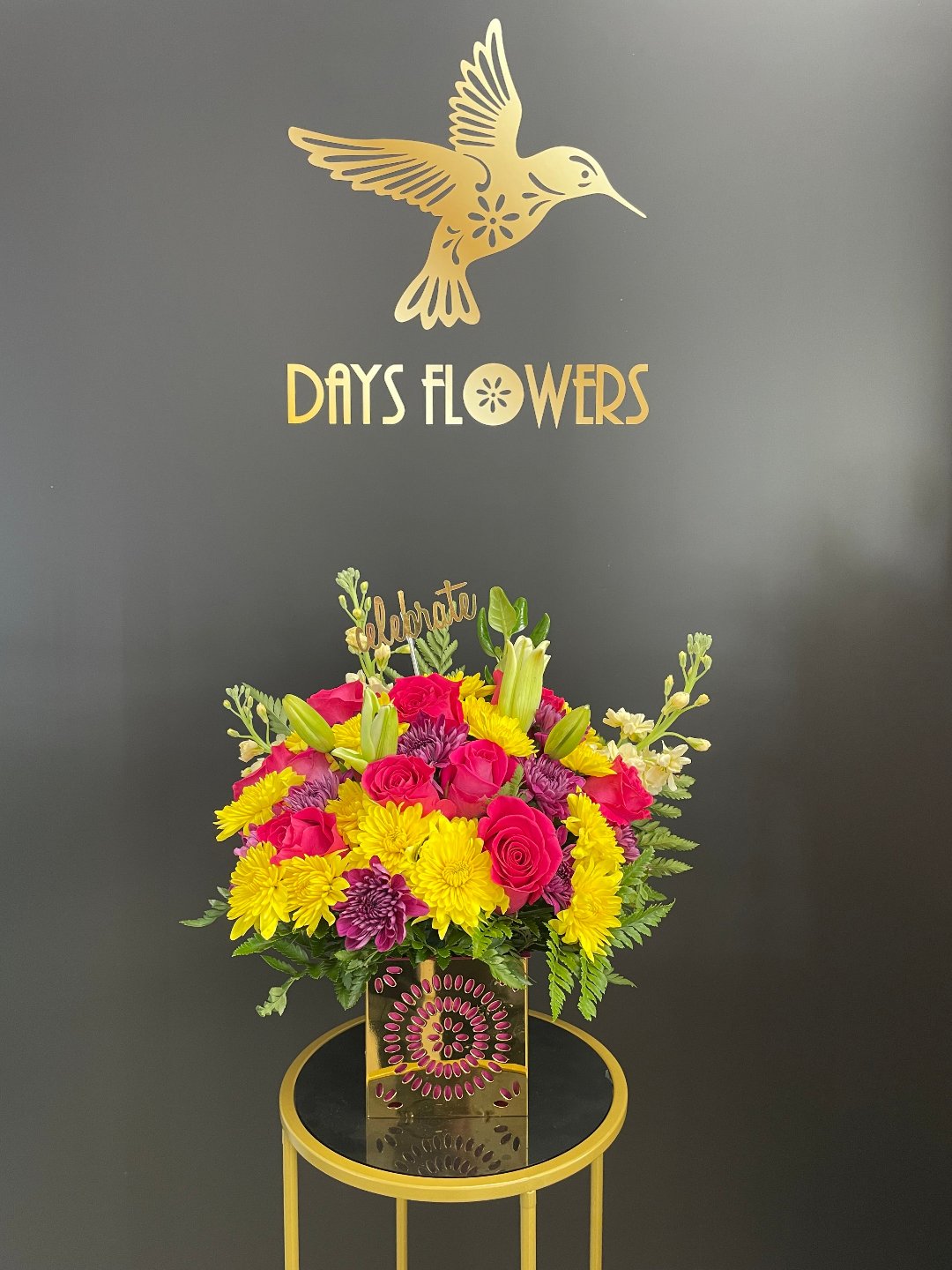 Colorful floral gift by Days Flowers for delivery in Florida.