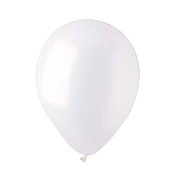 White balloon on a clear background, perfect for celebrations in Summerfield, Ocala, Orlando, The Villages, and Port St. Lucie.